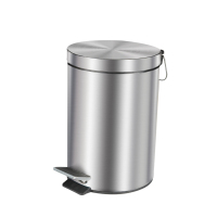 港迪豪办公室用带盖脚踏不锈钢垃圾桶