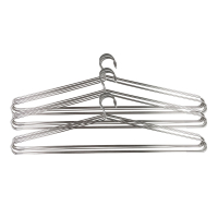 港迪豪不锈钢衣挂子晾衣撑大衣架5个装