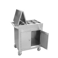 港迪豪厨房不锈钢调料台移动餐车小推车定制加厚