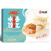 速冻新品 祐康顶鲜 300克龙井虾仁水饺*3包