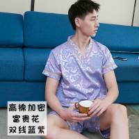 高档加厚款纳米汗蒸服桑拿浴袍纯棉男大码按摩服浴场浴衣厂家