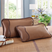 夏季茶香枕 夏天 夏凉枕头冰丝凉枕保健护颈枕头凉席枕芯特价