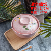 大汤碗 汤盆陶瓷中式家用创意大号可微波炉带盖8.5英寸汤锅