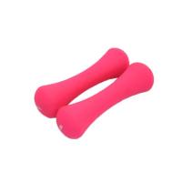 女士浸塑哑铃 橡胶铸铁塑臂瘦臂骨头家用健身器材 0.5-4kg