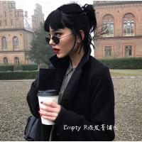 Empty* 自然黑纯黑色复古黑假黑染发剂遮白发 特黑乌黑