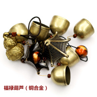 云南丽江铜风铃挂饰门饰创意金属铃铛店铺用门铃2层6铃