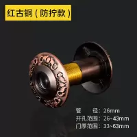 猫眼门镜高清防盗撬拧家用空转防拧防扭旋带后盖金属防盗门镜