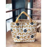 可爱加厚棉布包 手提拉链小包饭盒袋便当包学生点心包妈咪包