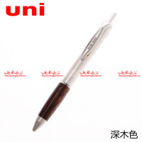 日本三菱中性笔原木橡木握手优雅精致水笔签字笔0.5mm 木头笔握黑色中性笔