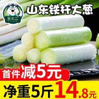 山东铁杆大葱新鲜蔬菜铁杆长葱甜葱头时令整箱香葱5斤
