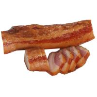 湖南特产柴火烟熏五花脖子肉槽头肉500g 偏肥烟熏味