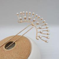 古风汉服饰品配件复古宫廷头饰步摇合金八连排簪铜U叉