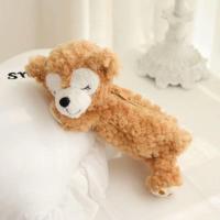 ]日本可爱文具卡通小熊毛绒ins学生小兔子笔袋收纳铅笔盒女