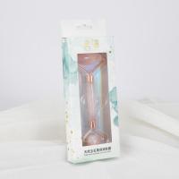 天然粉水晶玉石滚轮美容器面部脸部按摩仪器华妃同款脸部工具