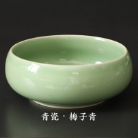 笔洗景德镇陶瓷器中号大号笔洗粗陶茶洗文房四宝毛笔书法国画用品水盂学生美术用品