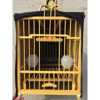 画眉方笼二号全套压生头鸟笼运输洗澡竹笼笼衣罩仿不锈钢铁钩