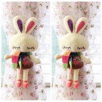 创意眯眼美人兔卡通窗帘扣可爱 韩国窗帘绑带 儿童房装饰一对