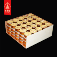 自在园藏红花酥油灯100粒4小时供佛灯无烟香薰蜡烛家用长明灯