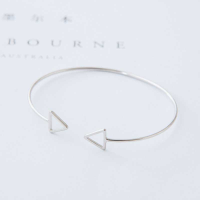 可爱学生闺蜜手链女韩版个性爱心情侣手环简约明星同款开口手镯