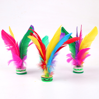 毽子儿童小学生毽球耐踢专用鸡毛键子幼儿园羽毛腱健身运动比赛