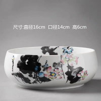 特价清仓铜钱草花盆水仙花睡莲碗莲无孔陶瓷家用大号多肉水培容器