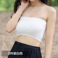 夏季无肩带抹胸裹胸式聚拢美背女学生少女薄款打底防走光性感胸罩
