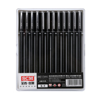 至尚创美 K9金属中性笔签字笔碳素笔办公用品水笔0.5mm黑色商务笔