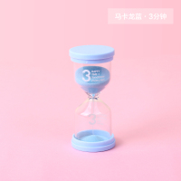 儿童刷牙时间沙漏计时器学生防摔15分钟马卡龙流沙创意小礼物摆件