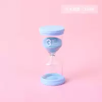 儿童刷牙时间沙漏计时器学生防摔15分钟马卡龙流沙创意小礼物摆件