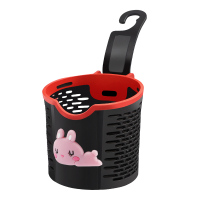 [特价版]汽车迷你置物筒挂钩式收纳盒置物篮手机水杯架筐杂物桶