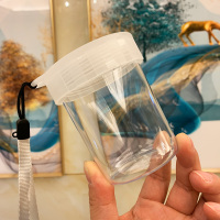 防摔塑料水杯子便携小学生简约男女随身随行耐高温透明耐摔随手杯