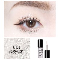 新款闪亮眼影网红同款学生珠光液体眼影盘防水亮片高光闪粉亮晶晶