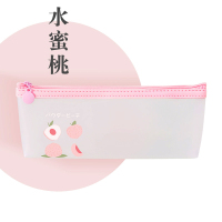 纯色硅胶笔袋女生创意果胶简约大容量多功能韩版大学生文具笔袋