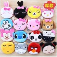 新款创意可爱迷你短款零钱包女韩版小卡通毛绒硬币包学生手拿包潮