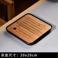 竹制迷你干泡台茶盘储沥水盘家用简易茶船池海日式小型托盘一人用