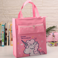 韩版补习袋学生手提袋拎书袋儿童可爱美术袋补课袋女生大号补课袋