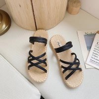 凉拖鞋女夏季2019新款韩版学生平底凉鞋拖鞋两穿网红罗马沙滩鞋女