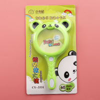 高清手持式放大镜3倍老人阅读儿童小学生用便捷科学实验器材玩具