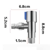 不锈钢水龙头入墙4分全铜芯三角阀滚筒洗衣机进水专用龙头