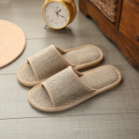 特价室内亚麻拖鞋女四季居家木地板家用待客春秋家居男防滑软底夏