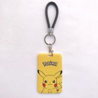 皮卡丘卡套工作牌工作证卡套挂脖绳公交卡饭卡校园卡学生卡证件套