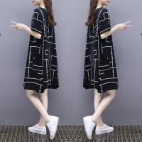 唯品会特卖女装清仓米折网今日特价9.9元夏季大码胖mm过膝连衣裙t