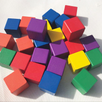 正方体积木数学教具立方体正方形积木块小学生小方块玩具木头方块