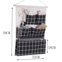 门后布艺收纳袋挂袋墙挂式床头悬挂式储物袋学生宿舍收纳神器挂兜