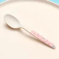 竹纤维勺子创意家用吃饭小勺子便携可爱学生儿童勺子餐勺汤匙套装