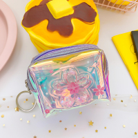 新款小钱包韩国ins网红少女学生可爱钥匙硬币小包包镭射零钱包女