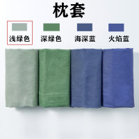 新式军绿色枕头单人部对记忆棉高低护颈枕头枕头套橄榄绿枕套