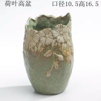 特大号口径高筒款的黑法师悬崖桩多肉肉花盆陶瓷老桩盆栽特价清仓