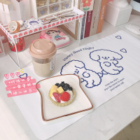 少女超大号防水鼠标垫子可爱ins风女学生家用写字办公桌面书桌垫