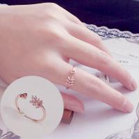 韩版冷淡风微镶指环潮人开口气质简约关节食指戒指学生个性极简女